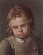 unknow artist Portrait of a young boy,head and shoulders,wearing a grey smock and a green shirt Sweden oil painting artist